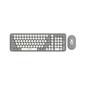 Green Lion GKM-300 Wireless Keyboard +Mouse -Grey