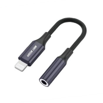 Green Lion Lightning to 3.5MM Audio Cable Grey