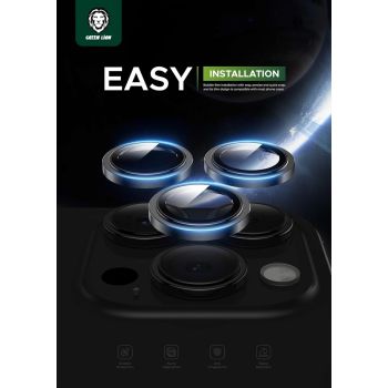 Green Lion HD Plus Camera Lens for iPhone 15 Pro/Pro Max - Silver