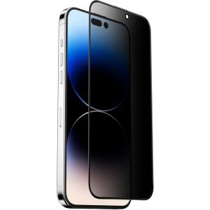 Green 3D Pet Pro Privacy Screen Protector For iPhone 15 Pro-Black