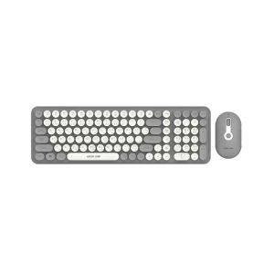 Green Lion GKM-300 Wireless Keyboard +Mouse -Grey