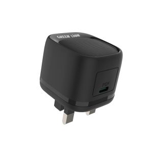 Green Lion Type-C Port Wall Charger 20w with PVC Type-C To Type-C Cable 1.2M -Black