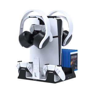 Green Lion Ps5 Cooling Stand Charging Station-White