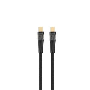 Green Lion Transparent Cable USB-C to USB-C 100W 1M-Black