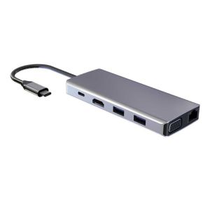 Powerology 11 In 1 USB-C Hub - Gray