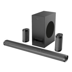 Powerology 5.1ch Surround Wireless Sound Bar - Black