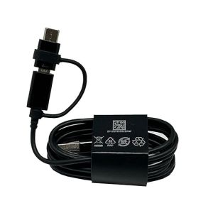 SAMSUNG USB COMBO CABLE (TYPE-C TO MICRO USB):SAMSUNG USB COMBO CABLE (TYPE-C TO MICRO USB) BLACK