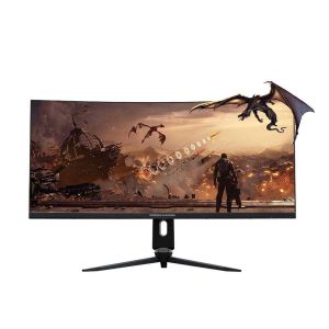 Porodo Gaming Ultra Wide Curved Gaming Monitor 34 Inch 144hz Black