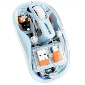 Green Lion Turtle Mouse 2400 DPI - Blue