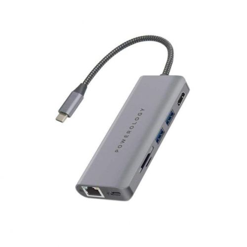 Powerology 11 in 1 USB-C Hub Ethernet & HDMI VGA