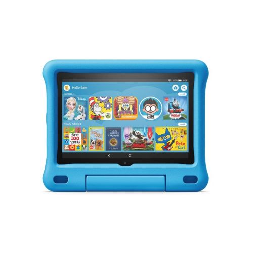 Amazon Fire HD 8 Kids Tablet, 8" HD Display, Ages 3-7, 32 GB + Free Kid-Proof Case-Blue