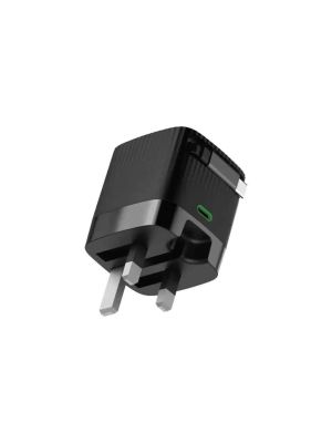 Green Lion Gan Adapter 65w Retractable Cable PD 3.0-Black