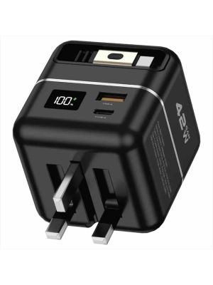 Green Lion Premium Series Charger + Power Bank 5000mAh 42W - White