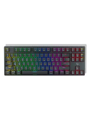 Porodo Gaming 3-in-1 Wireless Mechanical Keyboard TKL Gateron Pro Switch (Red) - Black