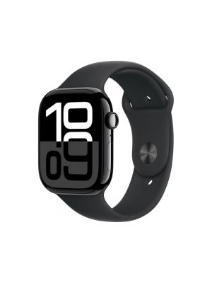 Apple Watch Series 10 GPS Only 46 mm Smartwatch with Jet Black Aluminium Case with Black Sport Band (Brand New)