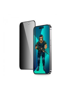 Green Lion 3D Pet Privacy Glass Screen (6.1) Protector for iPhone 14 Pro Black