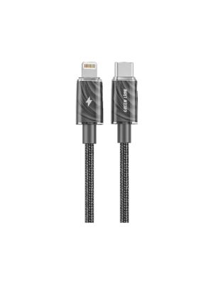Green Lion Braided Type-C to Lightning Cable 1M PD 27W - Black