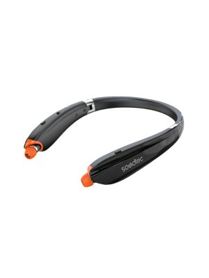 Porodo Soundtec Bluetooth Neck Band with Extendable Earbuds - Black