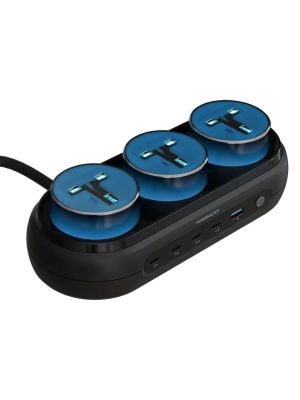 Powerology Holix GaN Multi-Outlet Power Station – Gray