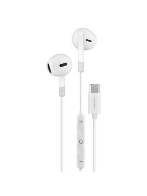 Powerology Type-C Stereo Wired Earphones - White