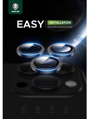 Green Lion HD Plus Camera Lens for iPhone 15 Pro/Pro Max - Silver