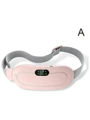 Women Heating Pad Rapid Waist Pain Relief Menstrual Cramps - Pink/White
